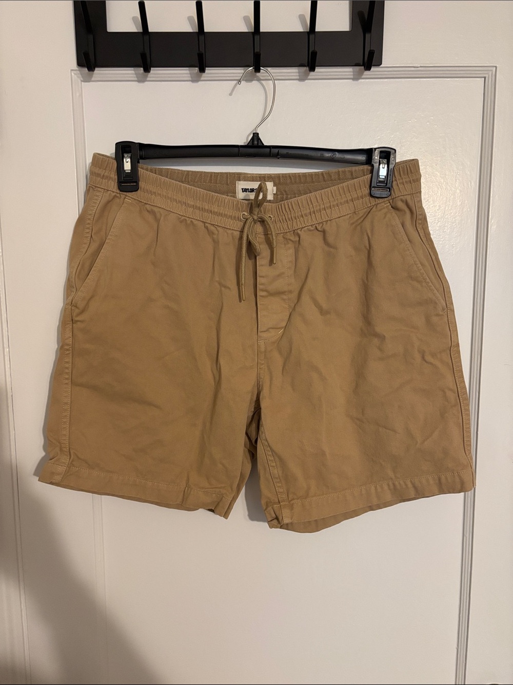 Taylor Stitch Tan Drawstring Shorts